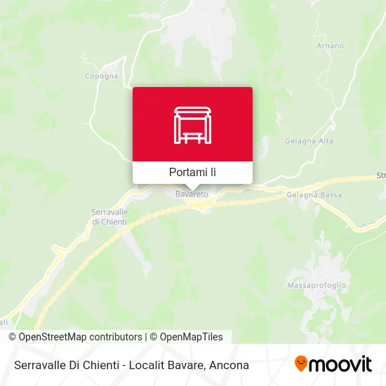 Mappa Serravalle Di Chienti  - Localit Bavare