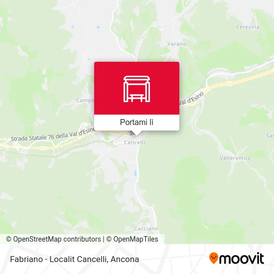 Mappa Fabriano - Localit Cancelli