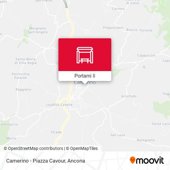 Mappa Camerino - Piazza Cavour