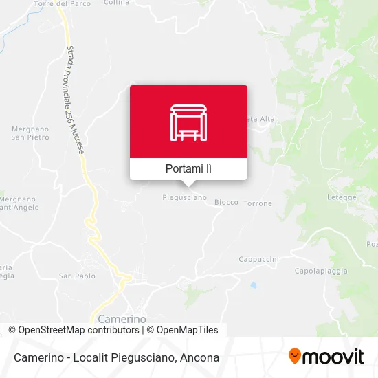Mappa Camerino - Localit Piegusciano