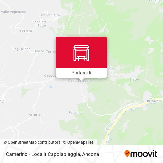 Mappa Camerino - Localit Capolapiaggia