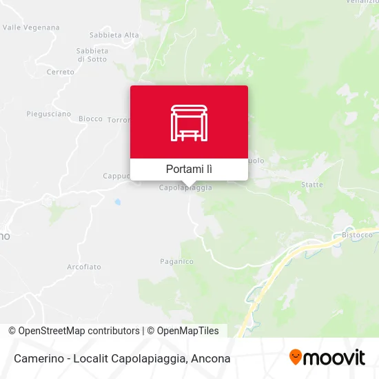 Mappa Camerino - Localit Capolapiaggia