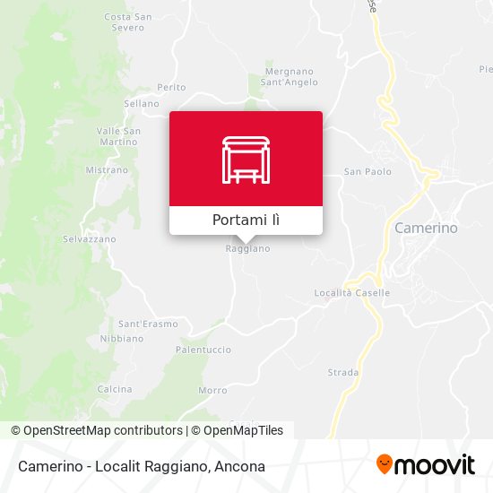 Mappa Camerino - Localit Raggiano