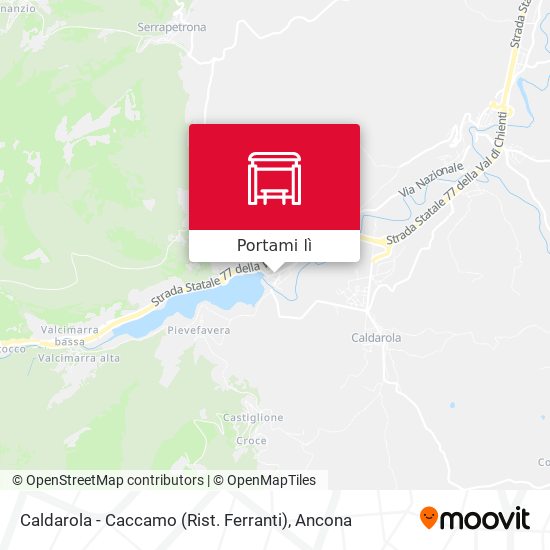 Mappa Caldarola - Caccamo (Rist. Ferranti)