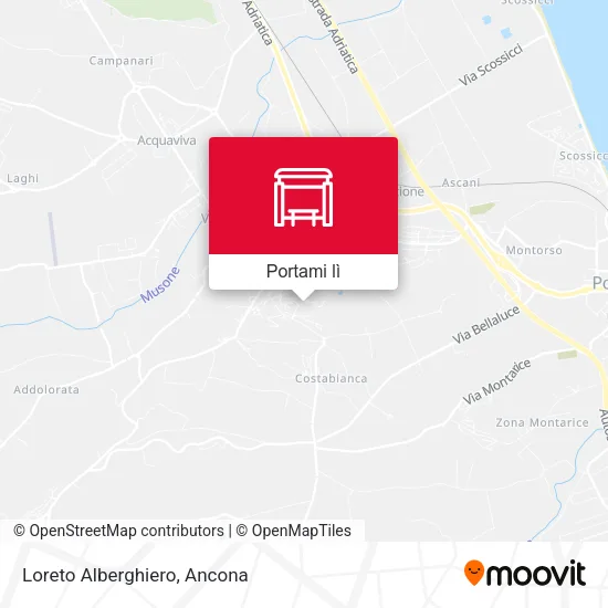 Mappa Loreto Alberghiero