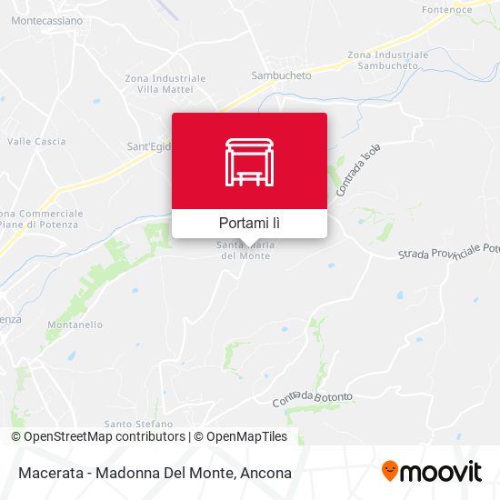 Mappa Macerata - Madonna Del Monte