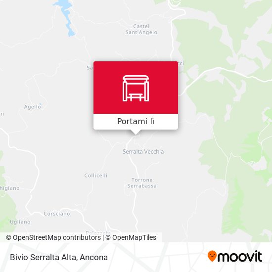 Mappa Bivio Serralta Alta