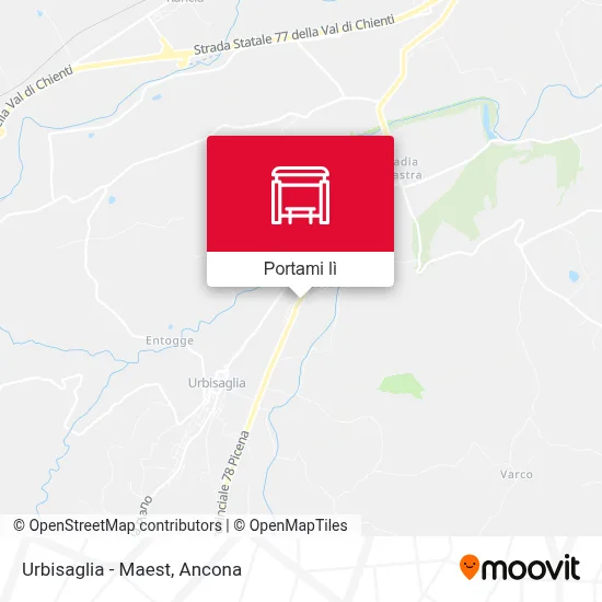 Mappa Urbisaglia - Maest
