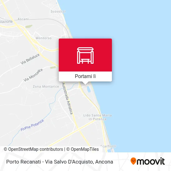 Mappa Porto Recanati - Via Salvo D'Acquisto
