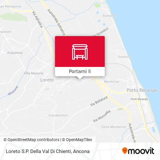 Mappa Loreto S.P. Della Val Di Chienti