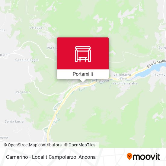 Mappa Camerino - Localit Campolarzo