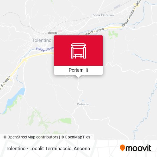 Mappa Tolentino - Localit Terminaccio