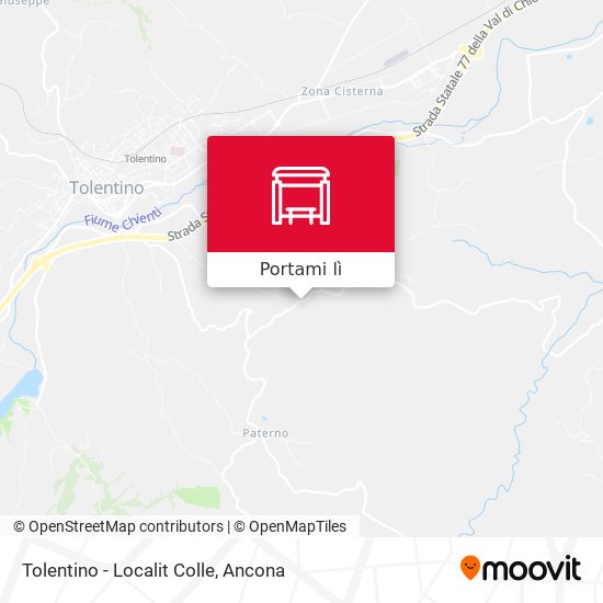 Mappa Tolentino - Localit Colle