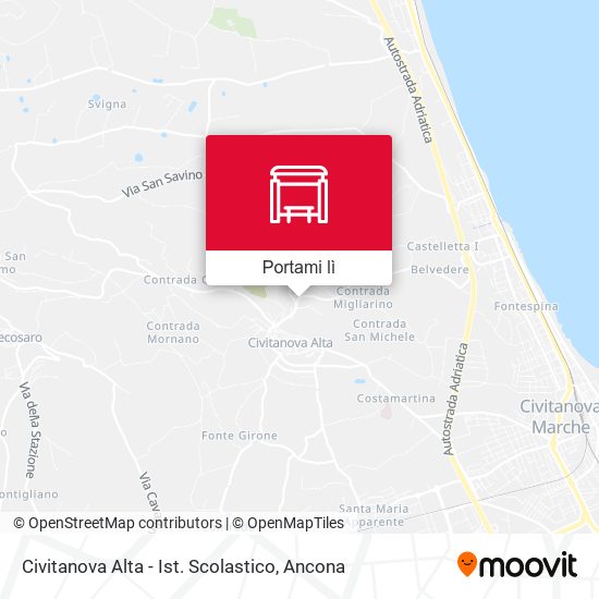 Mappa Civitanova Alta - Ist. Scolastico