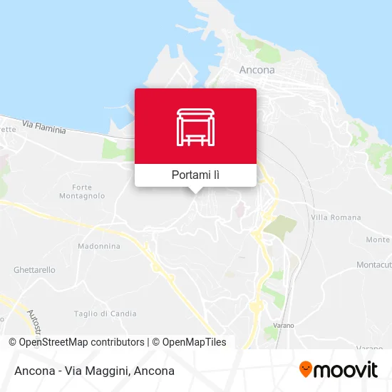 Mappa Ancona - Via Maggini