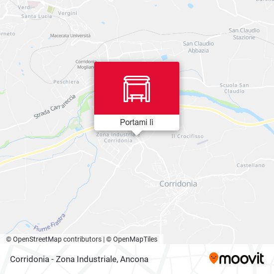 Mappa Corridonia - Zona Industriale