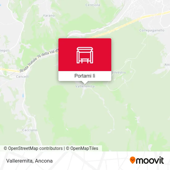 Mappa Valleremita