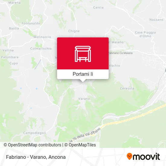 Mappa Fabriano - Varano