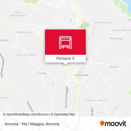 Mappa Ancona - Via I Maggio