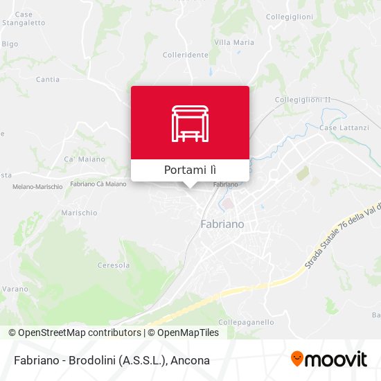 Mappa Fabriano - Brodolini (A.S.S.L.)