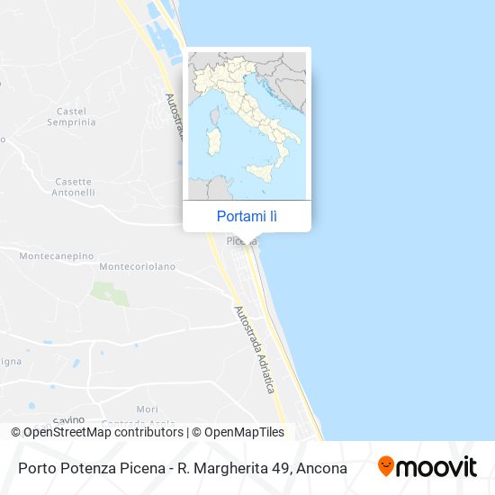 Mappa Porto Potenza Picena - R. Margherita  49