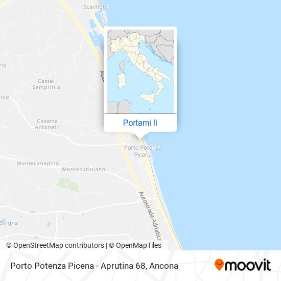 Mappa Porto Potenza Picena - Aprutina 68