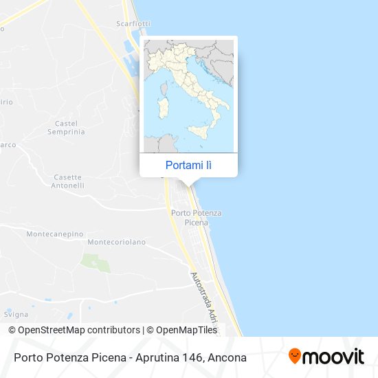 Mappa Porto Potenza Picena - Aprutina 146