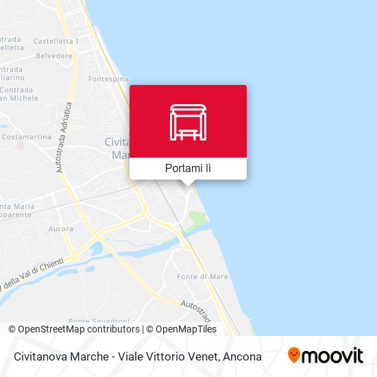 Mappa Civitanova Marche - Viale Vittorio Venet