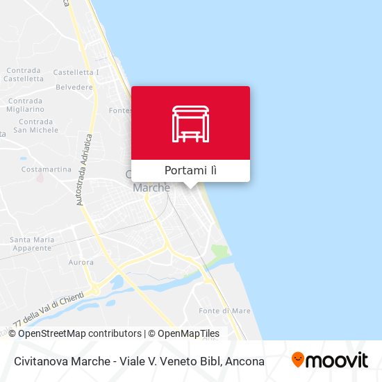 Mappa Civitanova Marche - Viale V. Veneto Bibl