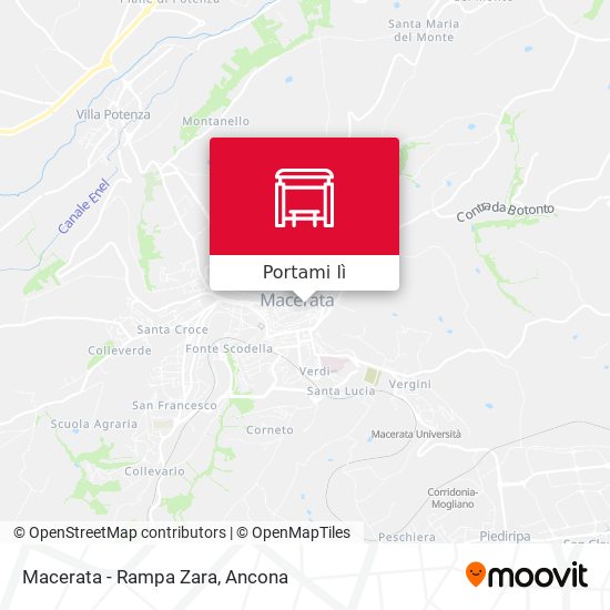 Mappa Macerata - Rampa Zara