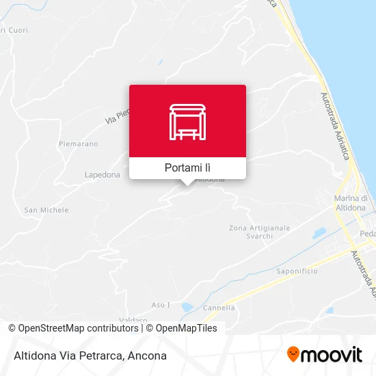 Mappa Altidona Via Petrarca