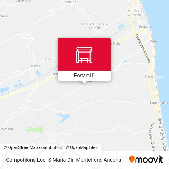Mappa Campofilone Loc. S.Maria Dir. Montefiore