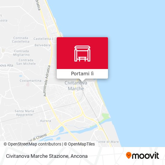 Mappa Civitanova Marche Stazione