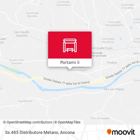 Mappa Ss.485 Distributore Metano