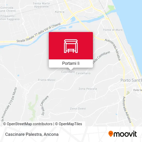 Mappa Cascinare Palestra