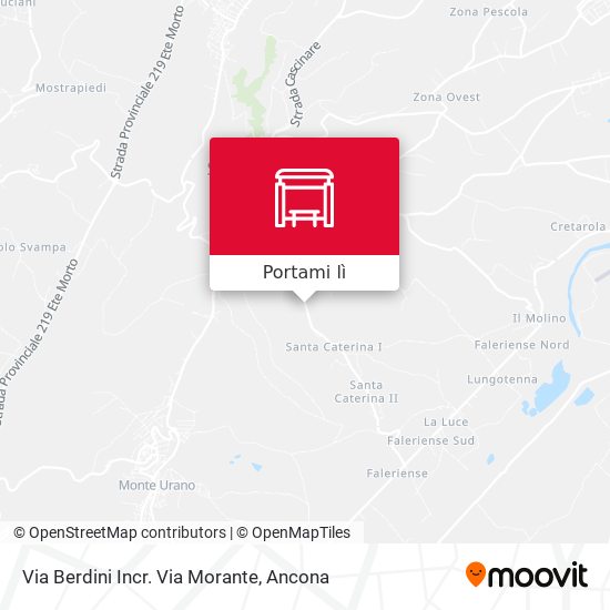 Mappa Via Berdini Incr. Via Morante