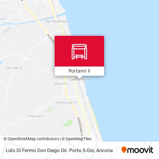 Mappa Lido Di Fermo Don Diego Dir. Porto S.Gio