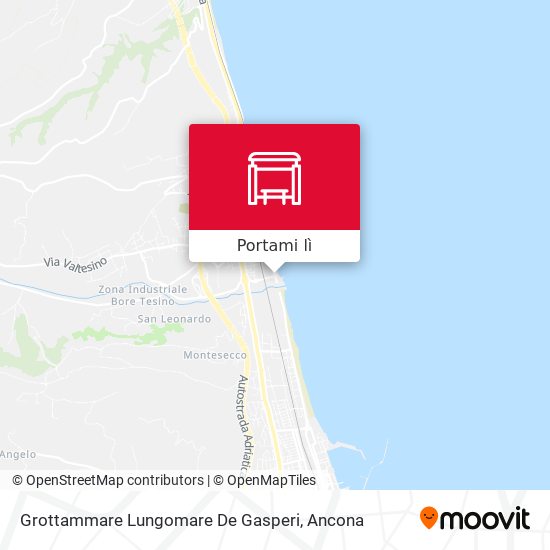 Mappa Grottammare Lungomare De Gasperi