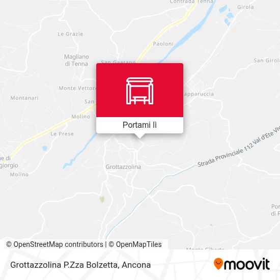 Mappa Grottazzolina P.Zza Bolzetta