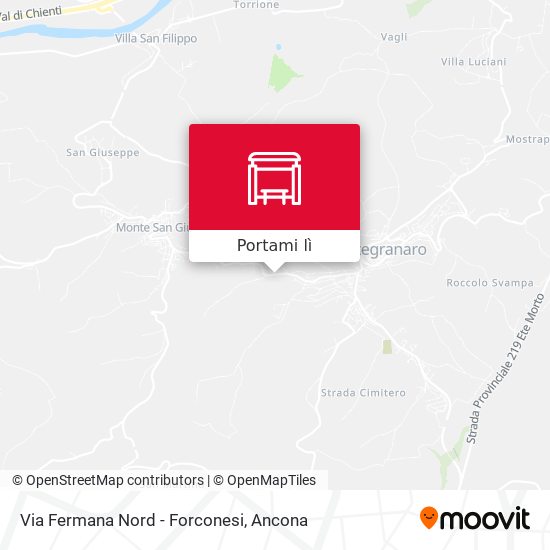 Mappa Via Fermana Nord - Forconesi