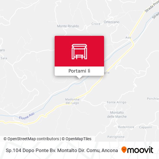 Mappa Sp.104 Dopo Ponte Bv. Montalto Dir. Comu