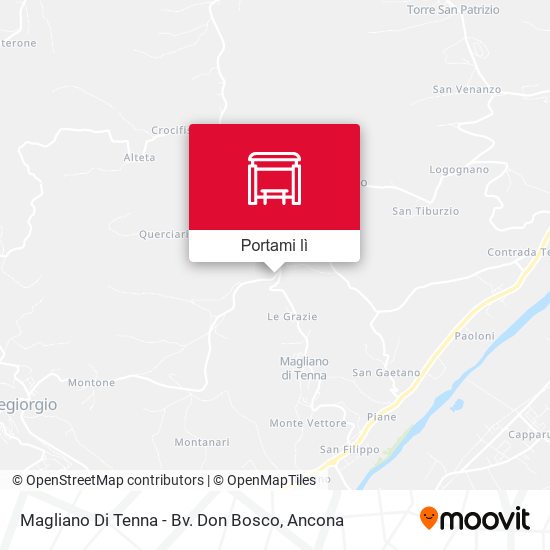 Mappa Magliano Di Tenna - Bv. Don Bosco