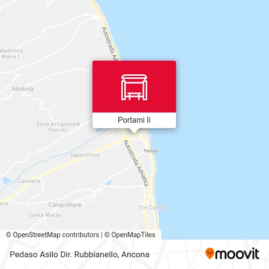 Mappa Pedaso Asilo Dir. Rubbianello