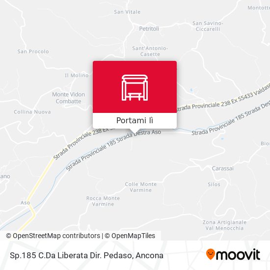 Mappa Sp.185 C.Da Liberata Dir. Pedaso