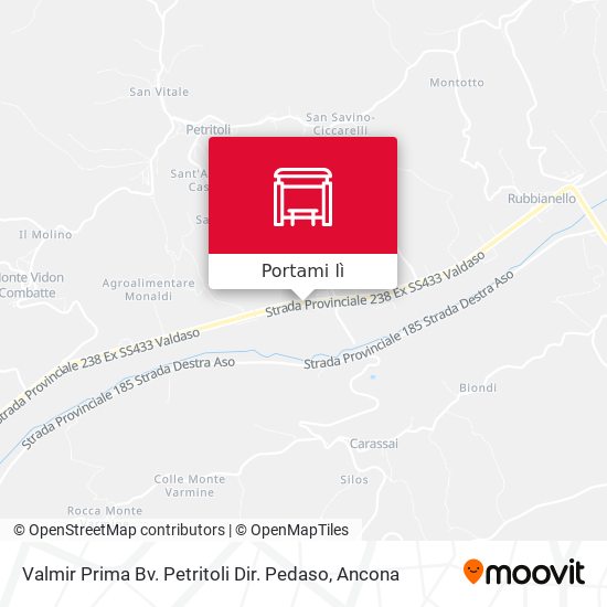 Mappa Valmir Prima Bv. Petritoli Dir. Pedaso