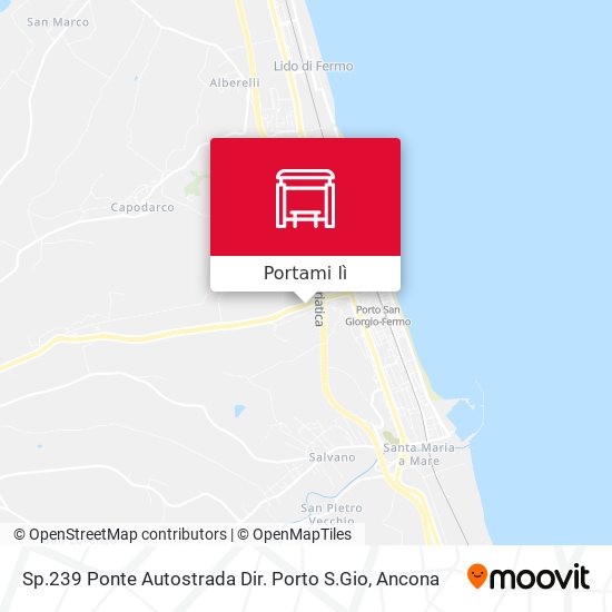 Mappa Sp.239 Ponte Autostrada Dir. Porto S.Gio