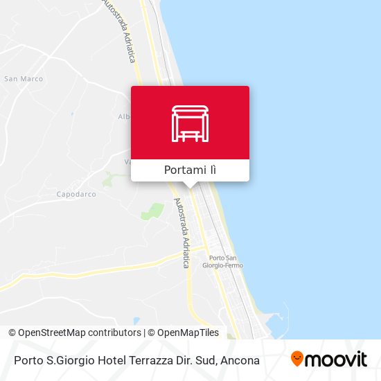 Mappa Porto S.Giorgio Hotel Terrazza Dir. Sud