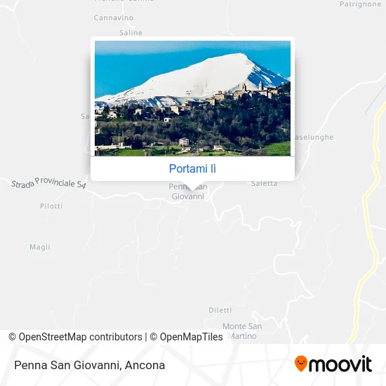 Mappa Penna San Giovanni