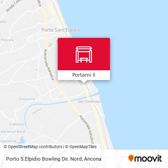 Mappa Porto S.Elpidio Bowling Dir. Nord