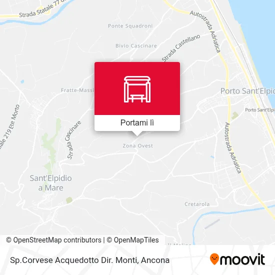 Mappa Sp.Corvese Acquedotto Dir. Monti